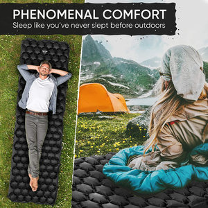 Colchón de Aire Autoinflable Ultraligero para Acampar, Impermeable, para Exteriores, con Bolsa - Product Image 4