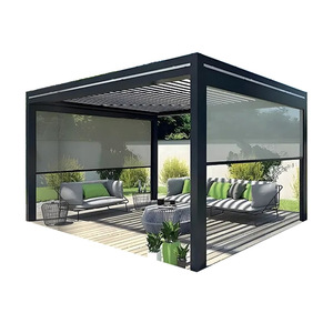 Pavillon électrique intelligent en alliage d'aluminium pour <span class=keywords><strong>l</strong></span>'extérieur Villa Garden Sunshine Room Shading Rain Stores - Product Image 3
