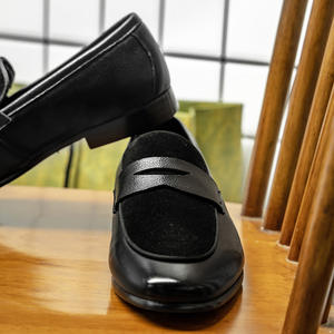 Zapatos de Cuero para Hombre, Formales de Negocios, Punta Cuadrada, Impermeables, de Piel de Oveja, Casuales, Modernos, Otoñales, con Flecos, Ligeros y Transpirables - Product Image 6