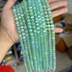 6/8/10mm <span class=keywords><strong>pierre</strong></span> naturelle perles en vrac <span class=keywords><strong>gypse</strong></span> sélénite pierres précieuses perles de <span class=keywords><strong>gypse</strong></span> transparentes - Product Image 2