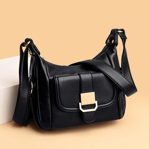 Large Capacity Retro Casual <b>Tote</b> Bag Female Luxury Handbag Shoulder Bag for Women New Ladies Vintage PU Leather Crossbody Bags - Product Image 1