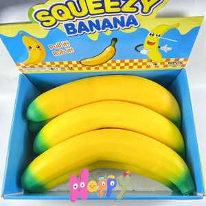 TPR Squishy Banana Stress Relief <b>Toy</b> Soft Fruit Squeeze <b>Toy</b> Sensory Hand <b>Toy</b> for Kids Adults Office <b>Desk</b> Gift - Product Image 1