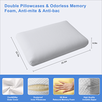 Oreiller cervical contour ergonomique oreiller cervical viscoélastique oreiller cervical mousse à mémoire de forme avec oekotexf