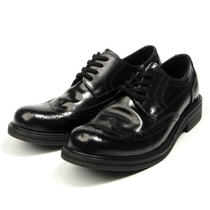 Zapatos Derby Brogue de Piel de Caballo con Punta Redonda, Zapatos de Vestir para Hombre de Cuero Genuino, Transpirables, Hechos a Mano en Italia - Product Image 5