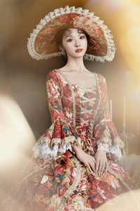 QQWZ968 abito da dramma europeo medievale retrò vestito da corte Gothiced Costume da <span class=keywords><strong>Opera</strong></span> Vintage Royal Lady - Product Image 4