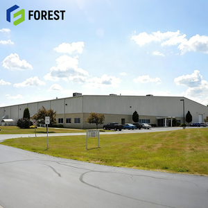 Entrepôt industriel moderne en acier lourd de conception ontarienne avec structure à poutres en I et connexion boulonnée pour le stockage, galvanisé à chaud - Product Image 1