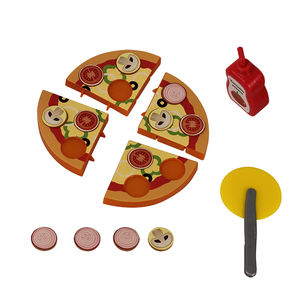 Ensemble de <span class=keywords><strong>jeu</strong></span> en plastique pour couper la <span class=keywords><strong>pizza</strong></span> pour enfants, <span class=keywords><strong>jeu</strong></span> de rôle de <span class=keywords><strong>cuisine</strong></span> avec coupe-<span class=keywords><strong>pizza</strong></span> et bouteille de sauce, fabricant de logos personnalisés - Product Image 3