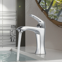 Robinet mitigeur de lavabo Momali en laiton massif, chaud/froid, doré, pour salle de bain - Vente en gros usine