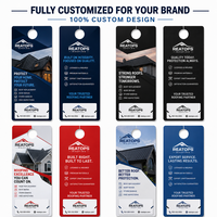 Flyers publicitaires personnalisés pour portes et toitures, pour la promotion de services d'inspection de toitures et la génération de prospects dans les quartiers