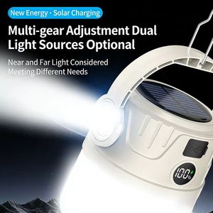 Nouvelle Lanterne Solaire de Camping 2026 Rechargeable, Projecteur LED Portable avec Batterie Externe, Éclairage d'Urgence Extérieur Étanche - Product Image 3