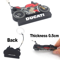 Llavero Personalizado de Silicona PVC con Diseño de Globo de Aire y Logotipo de Motocicleta, Impresión Digital Ecológica, Novedad al por Mayor