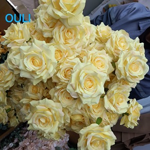 ورد صناعي J-0402 الأكثر مبيعًا، زهور حريرية، باقة زفاف، ديكور، وردة صناعية - Product Image 4