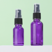 Flacons de mélange pour cosmétiques 10 ml, flacon compte-gouttes en verre violet 50 ml pour huiles essentielles, flacons vides pour liquides et essences