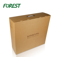 Vente en gros Papier kraft Carton Valise de transport Boîtes cadeaux avec poignée