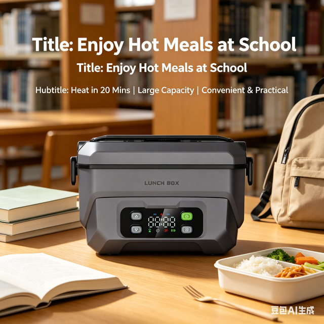 Electric Cordless Wireless Heated Lunch Box Stainless Steel 1.3L Capacity Automatic SelfHeating Food Warmer for Household Car