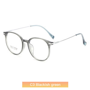 男性と女性のための本物の費用効果の高いTR金属の読書メガネフレームライト特徴明るい色の光沢 - Product Image 3