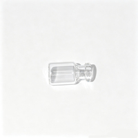 Vente en gros d'usine : flacons en verre transparents vides de 16*27 mm avec bouchon en aluminium et en plastique et bouchon en caoutchouc
