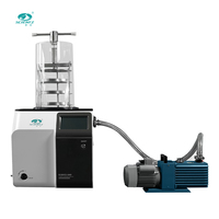 Lyophilisateur à cloche automatique SCIENTZ-12NDB avec moteur de pompe contrôlé par PLC pour fruits, aliments et viandes, usage commercial, domestique et laboratoire