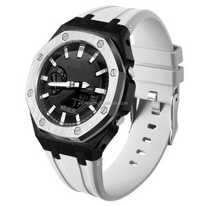 Boîtier de montre de luxe en alliage de Zinc Mod Kit <span class=keywords><strong>Ga2100</strong></span> boîtier de lunette de bracelet en Silicone pour Oak G shock Ga2110 Mod Kit - Product Image 6
