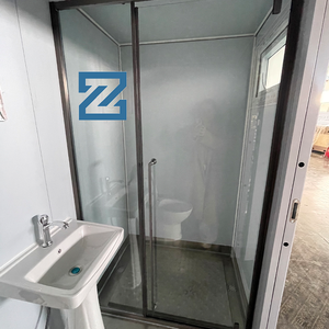 Unità Bagno Prefabbricata Portatile, Blocco Toilette e Doccia in Container Costruito Fuori Sede, Servizi Igienici per Esterni e Giardino - Product Image 3