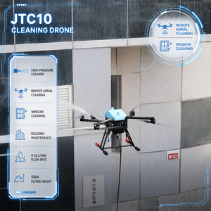 Drone de nettoyage haute pression de précision JTC10, UAV, nettoyeur à jet d'eau pour façades, équipement pour l'entretien des gratte-ciel - Product Image 1