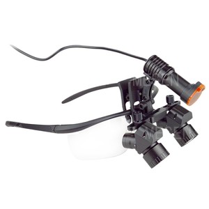 Loupe dentaire à fixation sur tête Mengen avec éclairage pour chirurgie buccale et procédures ORL - Product Image 1