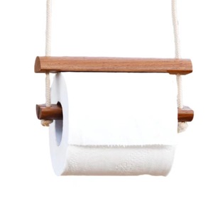 En stock : Porte-mouchoirs en bois de style japonais et coréen pour le camping en plein air, boîte à mouchoirs/rouleau suspendu sans perçage. - Product Image 5