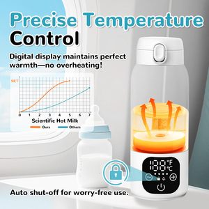 Calentador de Biberones Portátil Inalámbrico para Viajes, Taza Calefactora para Leche de Fórmula y Uso en Movimiento - Product Image 5