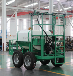 Máquina Portátil de Hidrosiembra de 2000 Litros, Tanque de Polietileno Tipo Carrito, Esparcidor de Semillas de Césped para Jardinería - Product Image 4