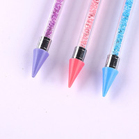 Pince à strass à double extrémité Outils et accessoires pour la manucure et le bricolage Stylo à cire pour les ongles Salon de manucure avec boîte en acrylique