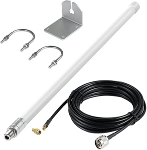 เสาอากาศวิทยุสถานีฐานไฟเบอร์กลาสภายนอกอาคาร 600-6000MHz 5G 4G LTE Wifi - Product Image 1