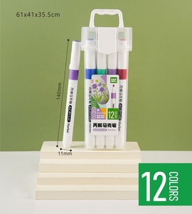 โรงงาน GF ขายส่งปากกาสีอะคริลิคหลายสี 12/24/36/48 สี สำหรับเด็กและผู้ใหญ่ วาดภาพ ระบายสีถาวร ปากกาสำหรับงานศิลปะ - Product Image 3