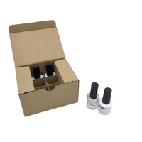 Boîtes rigides en carton blanc personnalisées, lamination mate, emballage écologique pour les cosmétiques de soin de la peau, 12 pièces, rouge à lèvres, vernis à ongles