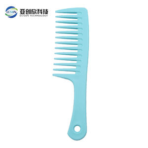 Peine de cuchillo grande, hombres y mujeres, pelo largo, agujeros redondos, cabello de peluquería portátil para el hogar, peine de cabeza de diente grueso, peine plano de plástico - Product Image 5