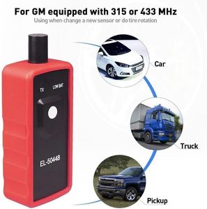 Sensor de Monitoreo de Neumáticos KINGBOLEN EL-50448 con Soporte en Inglés para Vehículos GM, Interfaz USB TPMS Opcional, 4 Sensores - Product Image 3
