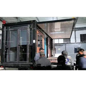 40FT Mobile Extendable Container House With 1 Full Bathrooms 3 Bedrooms Kitchen Prefab House Prefabricated Home Villa