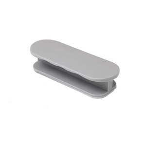 Leves Tiradores de Cajón sin Perforación, Manijas de Plástico para Puertas de Armario, Paquete de 2, Gris Claro, para Puertas de Armario - Product Image 3