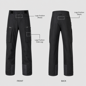 Pantalons de ski imperméables personnalisés pour hommes, pantalons <span class=keywords><strong>cargo</strong></span> pour la neige, pantalons de snowboard pour hommes, logo personnalisé OEM, pantalons de ski coupe-vent pour hommes - Product Image 4