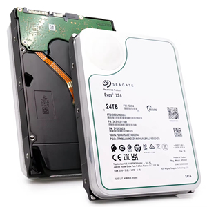 ฮาร์ดไดรฟ์สำหรับองค์กรรุ่นใหม่ Exos X24 ST24000NM000H ความจุ 24TB ความเร็ว 7.2K RPM 6Gb/s 512e CMR ขนาด 3.5 นิ้ว สำหรับเซิร์ฟเวอร์และศูนย์ข้อมูลองค์กร - Product Image 1