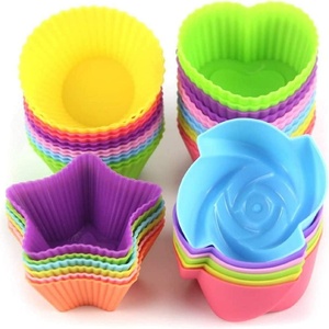 Moldes de Silicona para Repostería, Hechos en Casa, de Grado Alimenticio, Ecológicos, Reutilizables, para Cupcakes, Muffins, Moldes con Forma de Número - Product Image 1