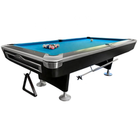 Robuster Billardtisch aus Massivholz mit Gummiboden, klappbar, umweltfreundlich, langlebig, 8ft/9ft, für Zuhause und Club