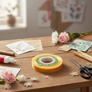 ริบบิ้นออร์แกนซ่า 2.5 ซม. x 35 หลา สีทอง สำหรับงานประดิษฐ์และตกแต่ง - Product Image 3