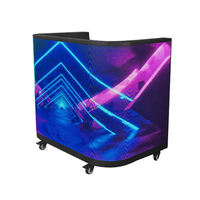 Panneau LED HD P1.86 pour mur de fond de réception intérieur, armoire fine sur mesure pour zone d'accueil professionnelle