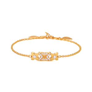 Pulsera de Cristal con Baño de Oro PVD, Acero Inoxidable 316L, Diseño Floral, Joyería para Mujer - Product Image 2