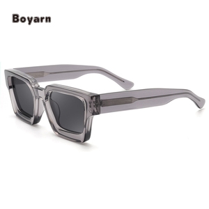 Wholesale Luxury Designer Acetate Square Sunglasses Custom CE Luxury Square Women/<b>Men</b> Fashion Shades - Product Image 4