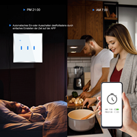 LangYeao CE RoSH Tuya interrupteur d'éclairage intelligent avec fil neutre fonctionne avec Google Home Alexa App Control Installation de porte de sécurité