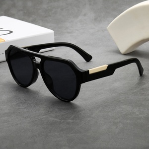 Classic Punk Vacation Shades Men Double Beam Pilot Vintage Color Sun <strong>Glasses</strong> 2026 <strong>New</strong> <strong>Style</strong> Big Thick Frame Sunglasses for Women - Product Image 6