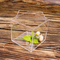 Boîte de rangement et de présentation de bonbons en acrylique transparent de qualité alimentaire, personnalisée, petite, carrée, en forme de cube, 2x2, 3x3, 4x4, en plexiglas PMMA, avec couvercle