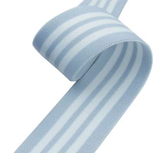 Bande élastique personnalisée en jacquard pour sous-vêtements, ceinture en tissu recyclé, type Y, ouverture latérale, nylon pour femme, ceinture plate élastique - Product Image 5