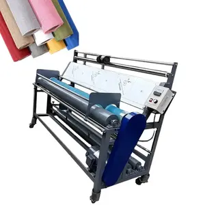 Automatic Textile Fabric Align Winding Roll Cloth Measuring Machine Fabric Rolling Winder Machine